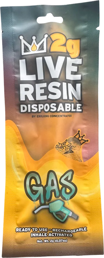 ErrlKing 2g Live Resin Disposable, Gas