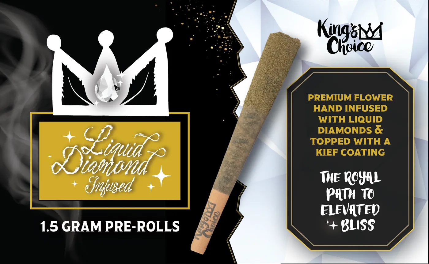 King's Choice Liquid Diamond Infused 1.5 gram pre-roll